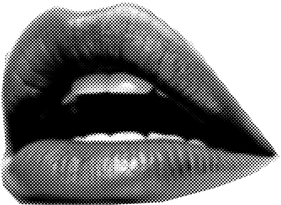 halftone lips